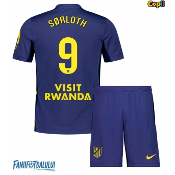 Atletico Madrid Alexander Sorloth #9 Echipament de Fotbal Replică 2025-26 Copii Deplasare (+ Șorturi)